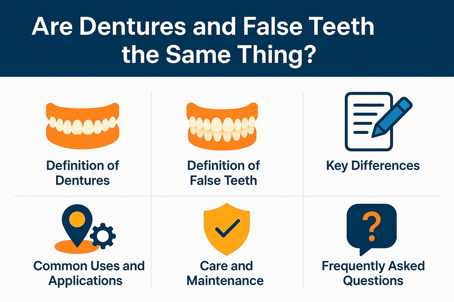 Are Dentures and False Teeth The Same Thing