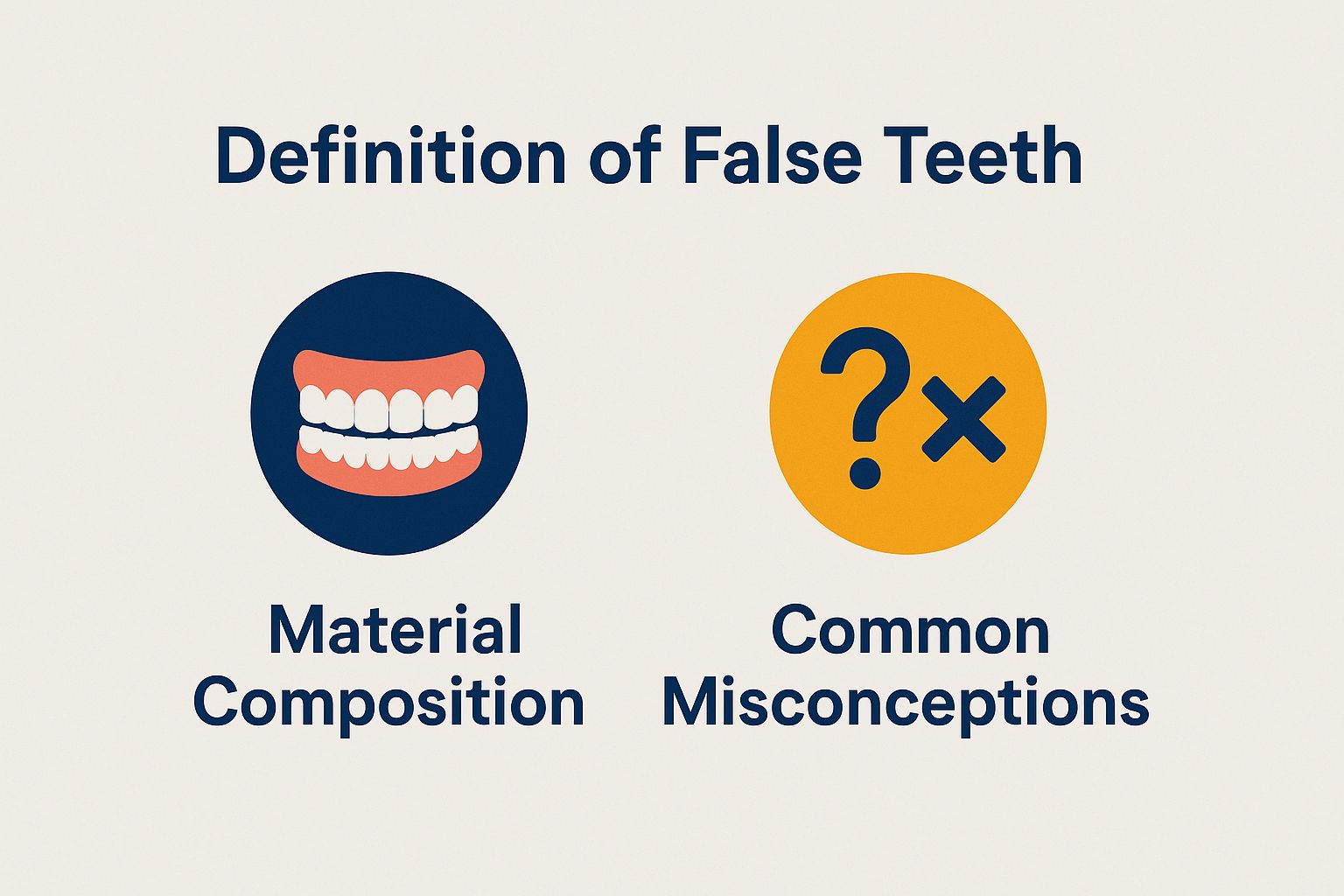 Definition of False Teeth