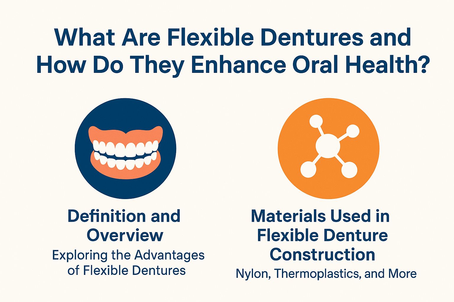 An image showing flexible dentures in use.